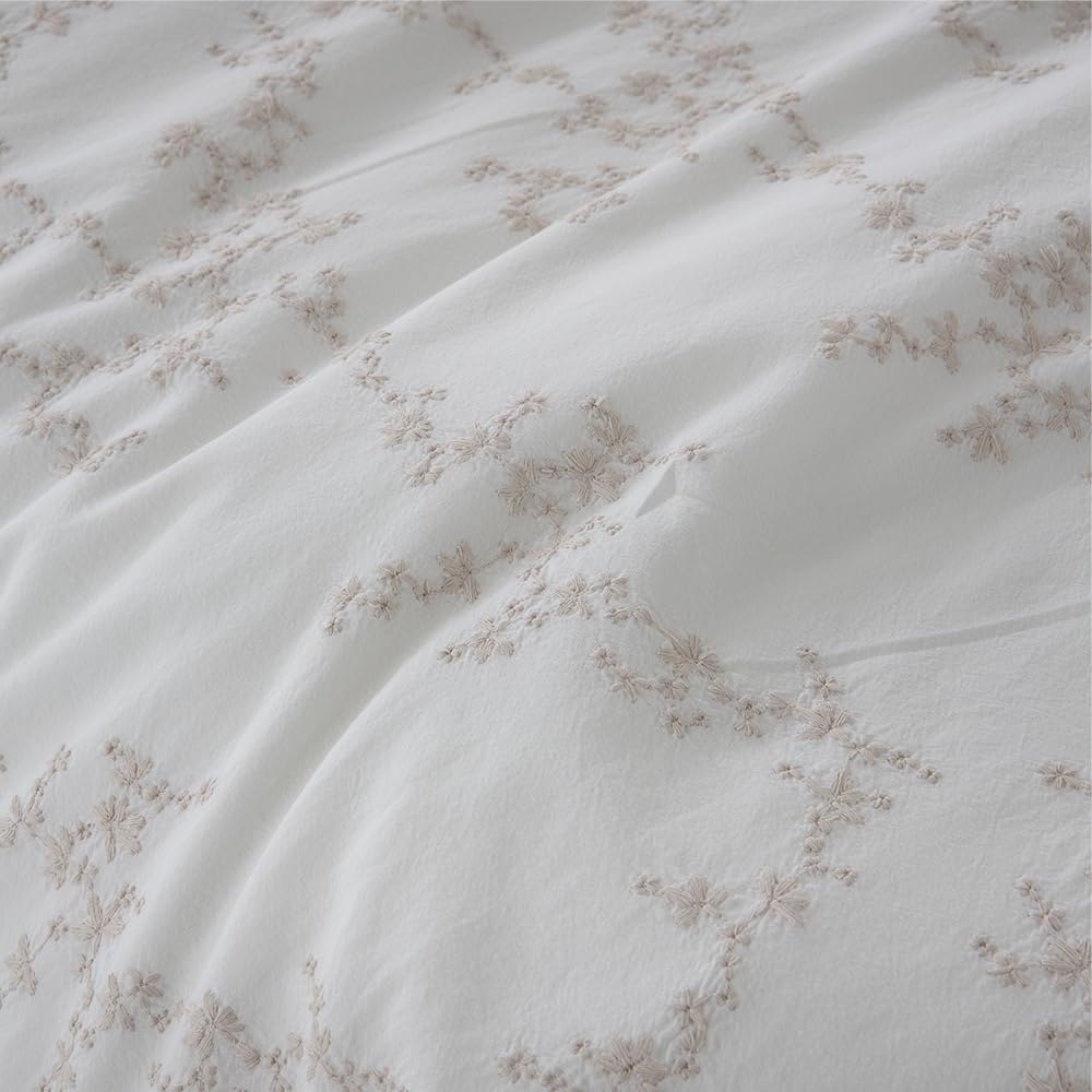 COTTON ARTean Funda Nórdica Cama 150 Percal Algodón 200 Hilos IRATI Beige | Incluye 3 piezas: F. Edredón 240x220 + 2 F.de Almohada Cierre Botones. Certificado OEKO-TEX