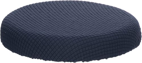 PATIKIL Funda para taburete de bar redondo de 11 pulgadas, funda de cojín elástica lavable para silla de 11 a 16 pulgadas de diámetro, azul marino