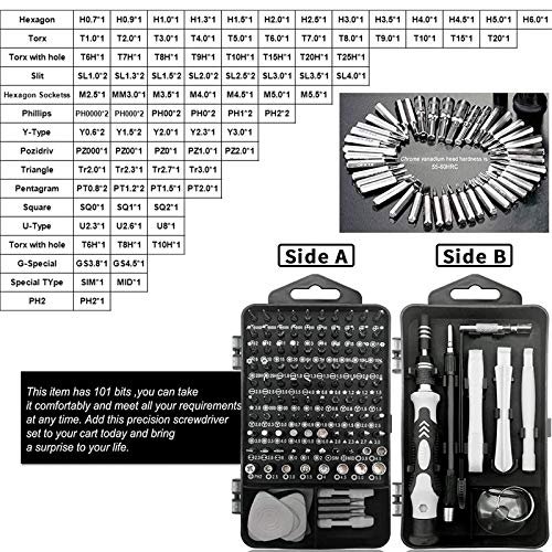 Royace Small Screwdriver Set,Micro Tools,119 in 1 Screwdriver Kit Laptop Screwdriver Kit Tiny Screwdriver Set Laptop Tool Kit Electronic Repair Kit Torx Screwdriver Set,Iphone Tools Repair Kit for PC