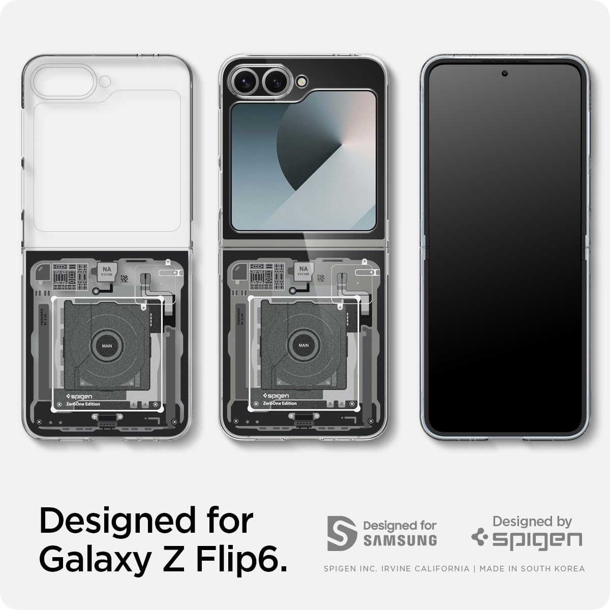 Spigen Cover Air Skin Compatibile con Samsung Galaxy Z Flip 7 FE e Samsung Galaxy Z Flip 6 - Zero One