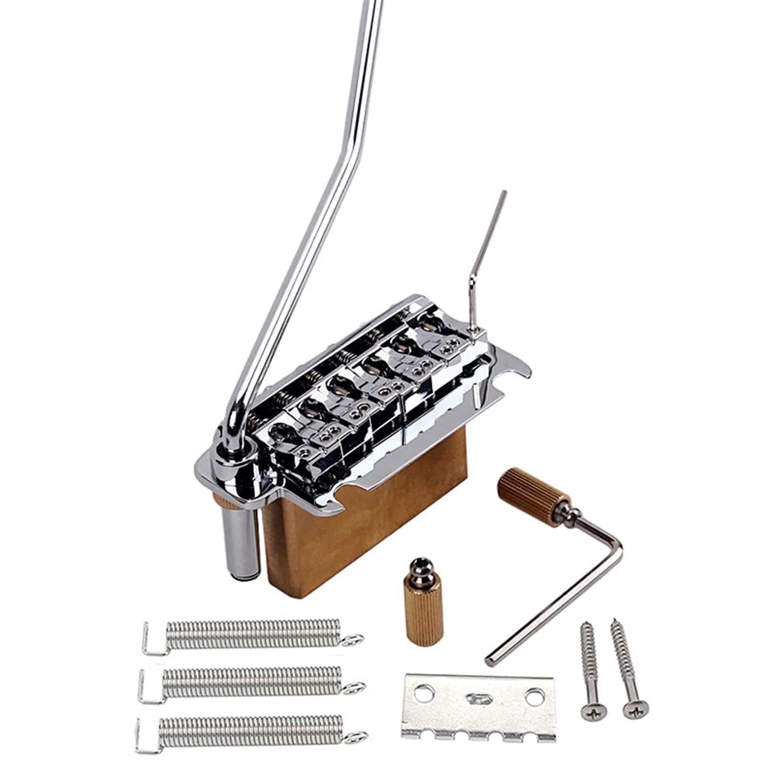 S T Sistema De Trémolo De Guitarra Eléctrica Brass Bridge + Sillines Conjunto Puente Guitarra