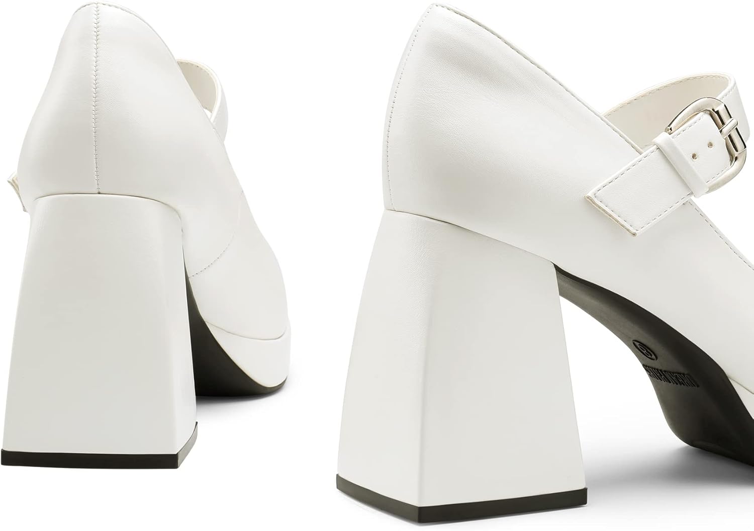 DREAM PAIRS Women's High Chunky Platform Closed Toe Mary Jane Block Heels Square Toe Strappy Dress Wedding Party Pumps Shoes - Image 6