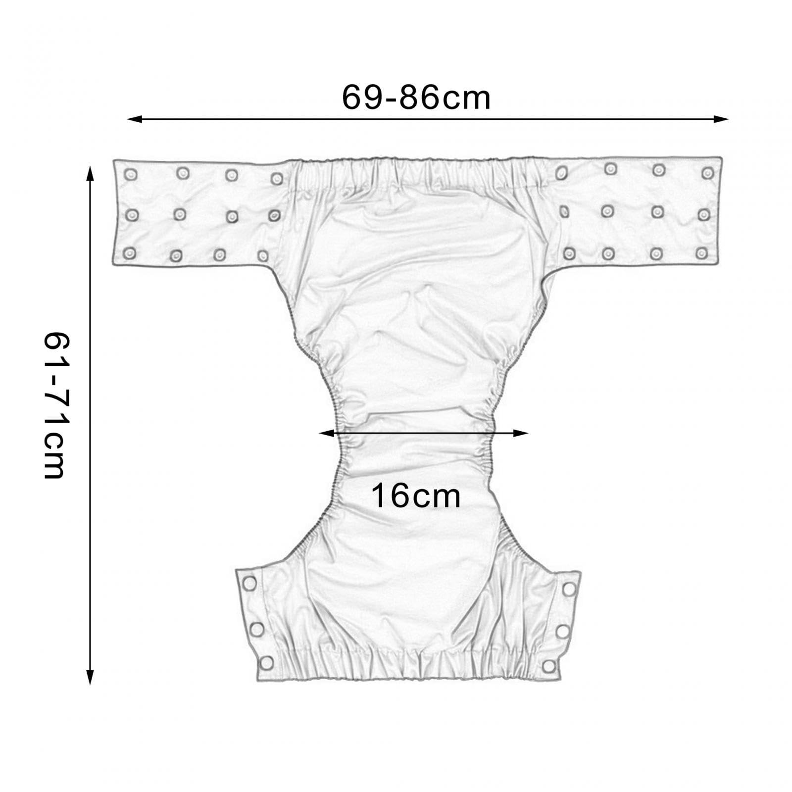 Couche Adulte, Couche-Culotte En Tissu Lavable pour Adulte, Couche Adulte Femme, Housse de Protection, Séchage Rapide, Couche Réglable Respirante Réutilisable pour Les Personnes âgées, Rose rouge