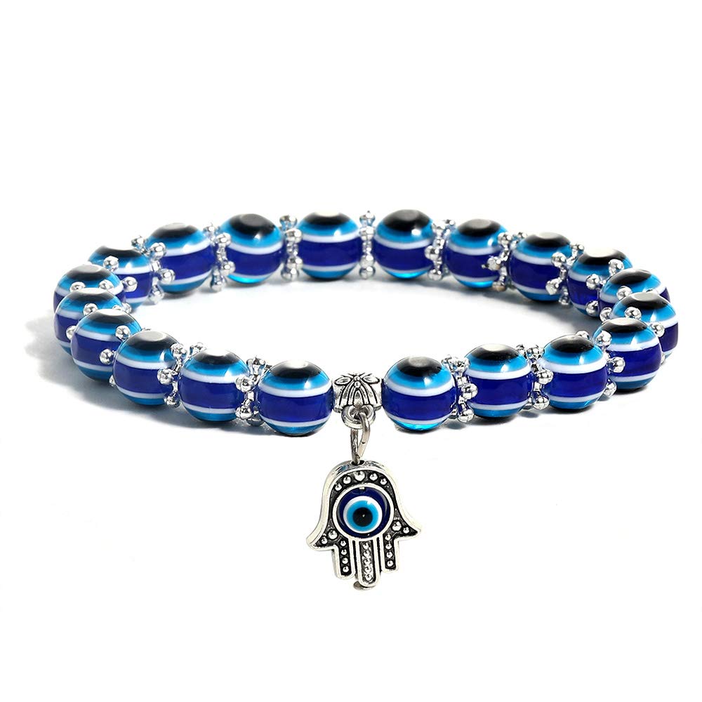 See full amazon price history chart for SUMMER LOVE Evil Eye Blue Beaded Hamsa Charm Stretch Bracelet Hand of Fatima Turkish Evil Eye Lucky Bracelet for Protection and Blessing For Unisex Adult SUMMER LOVE Evil Eye Blue Beaded Hamsa Charm Stretch Bracelet Hand of Fatima Turkish Evil Eye Lucky Bracelet for Protection and Blessing For Unisex Adult (B085RJJG9D) Amazon Price History, Amazon Price Tracker