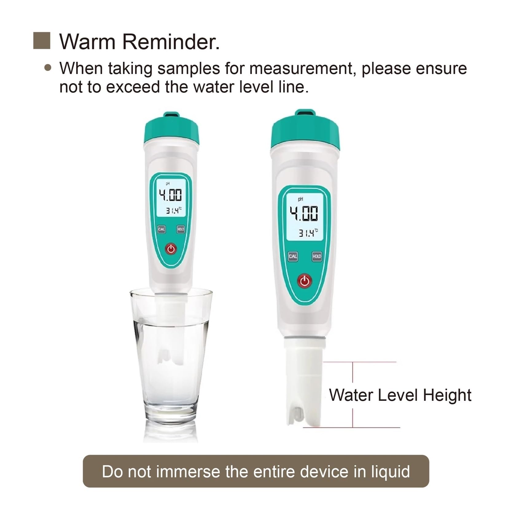 per acqua potabile, acquari e altro ancora Misuratore TDS a penna, tester digitale della qualità dell'acqua, misuratore di conducibilità e salinità, tester di pH for acqua potabile e acquari(TDS-1L-0-