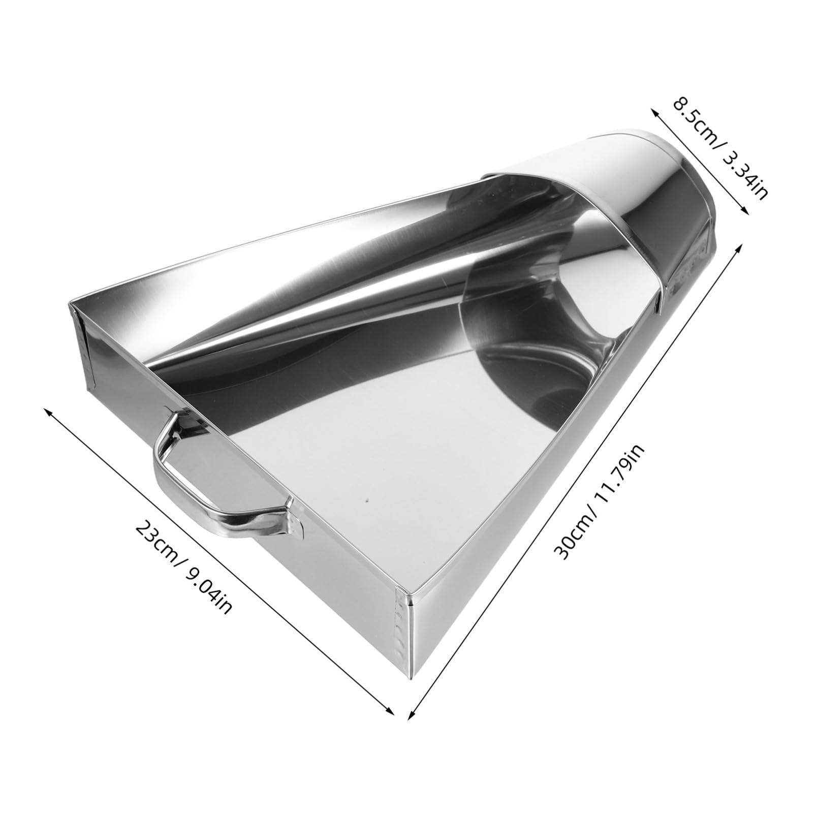 MAGICLULU Efficient Popcorn Shovel French Fry Scoop Stainless Steel Comfortable Handle