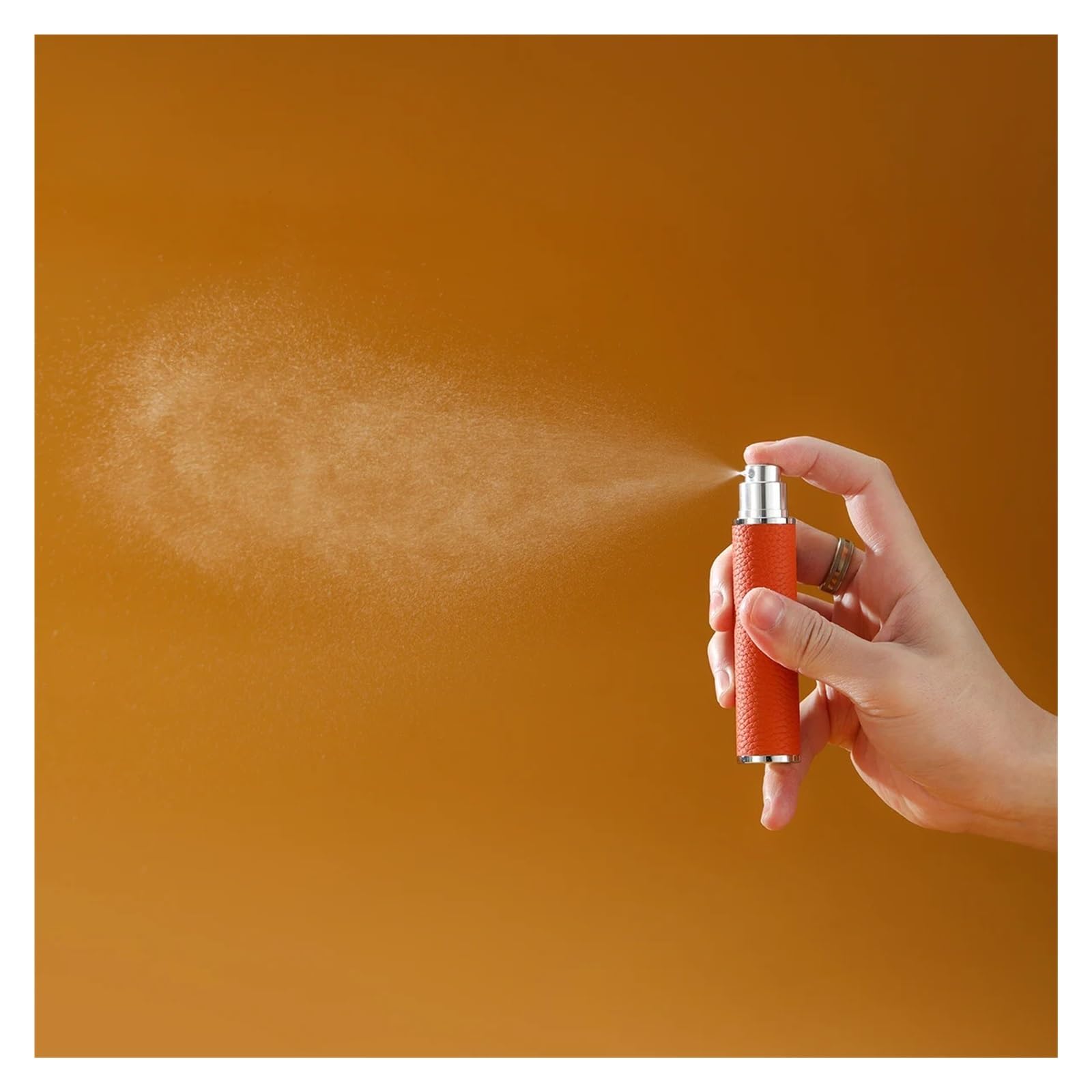 Flacone di profumo in pelle Flacone atomizzatore di profumo magnetico da 10 ml