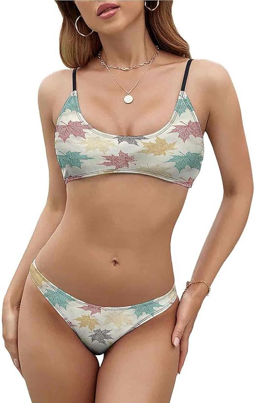 Women's Bikini Swimsuit Two Piece Bathing Suit Boho Country Style
