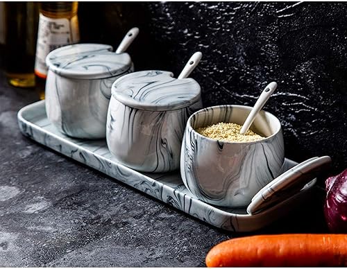 Miniatura 5 de Ceramics - Tarro de almacenamiento con tapa y cuchara