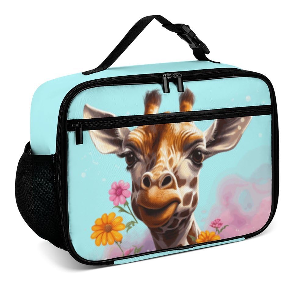 Bolsa De Almuerzo De Neopreno Con Aislamiento De Jirafa Con