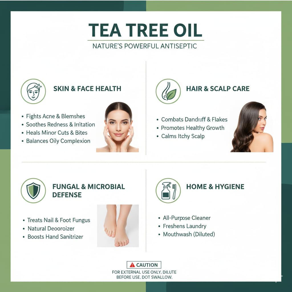 Tea Tree Essential Oil Coreessence Pack of 1 (10ml) 4