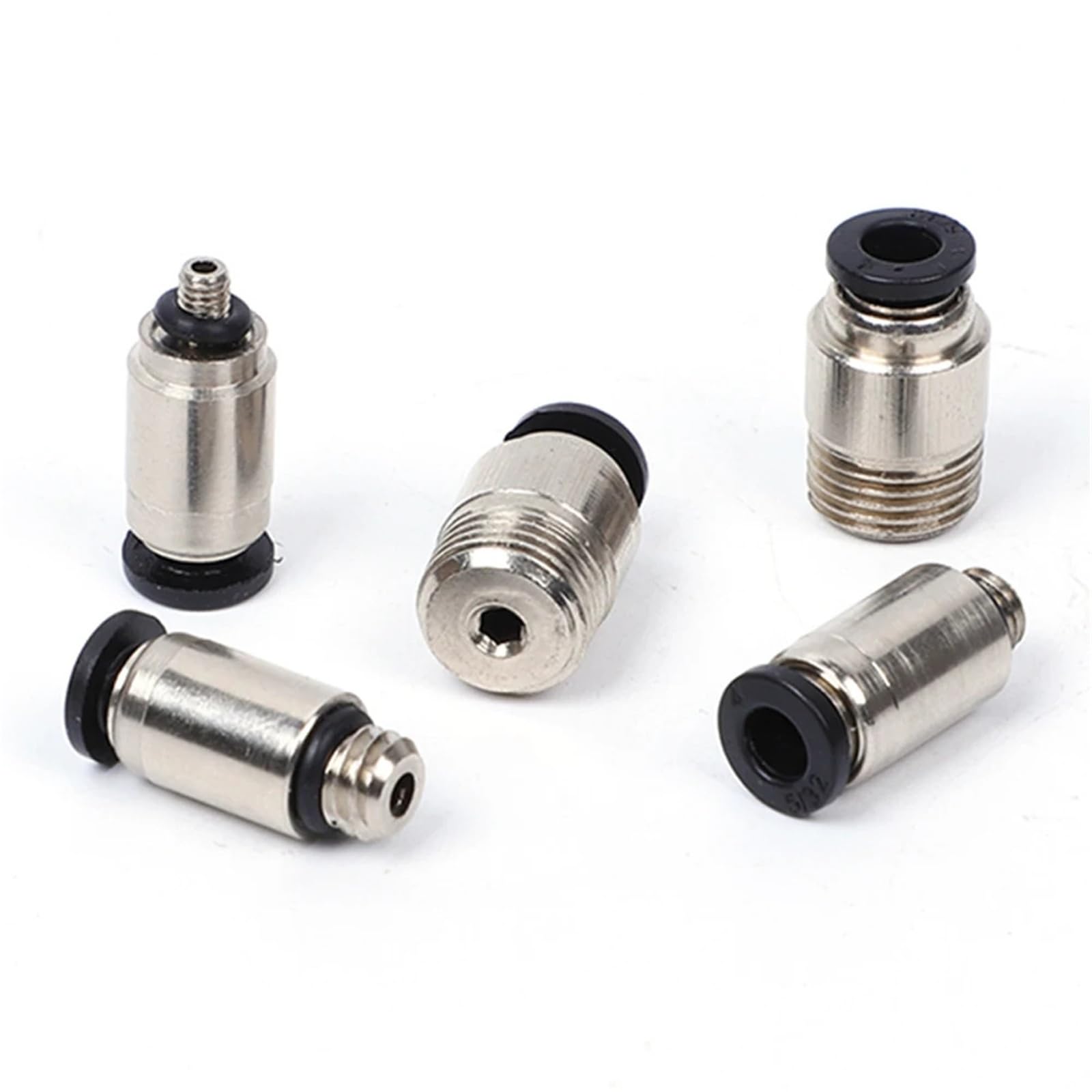 SL Mini Pneumatic Quick Connector Throttle Valve Thread M3 M4 M5 M6 3mm 4mm 5mm PU Hose 1Pcs(6-M6)