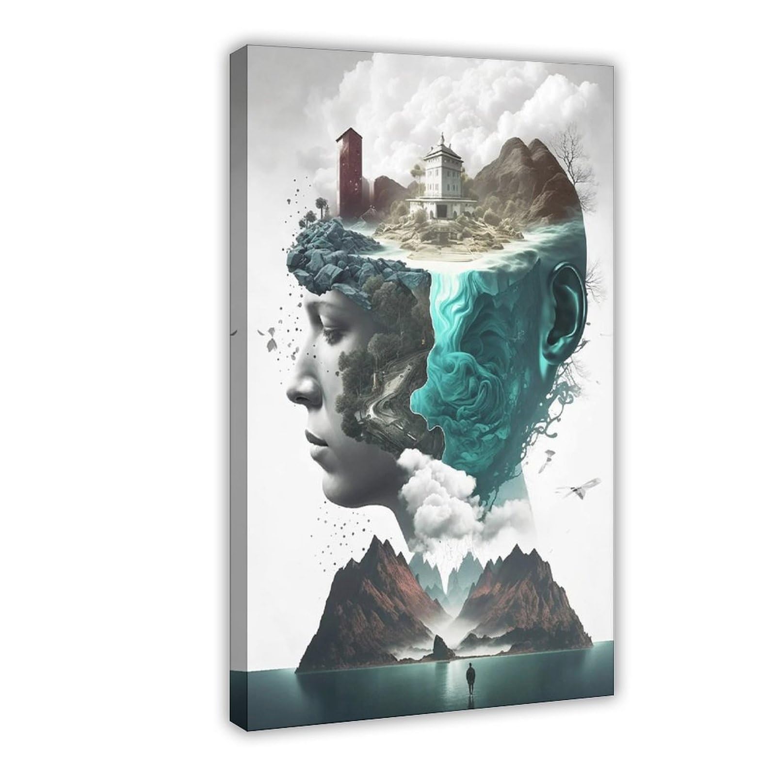 Bareronor Surreal Canvas Poster for Living Room Decor Gift