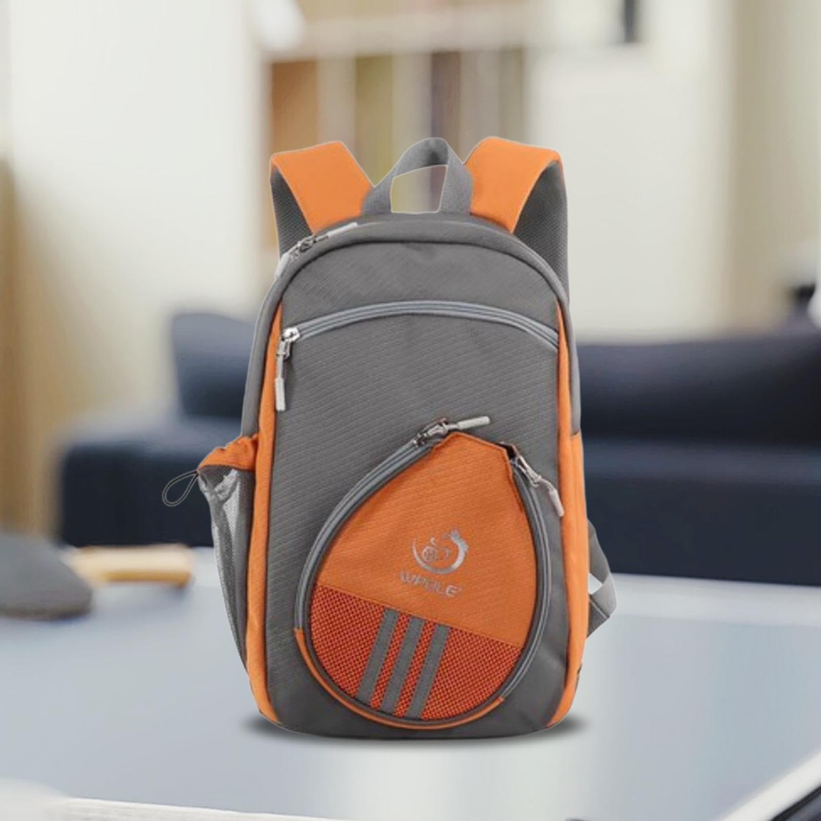 Sac à Dos de Sport pour Raquette de Tennis de Table, pour Adultes, Fermeture à glissière, étui pour pagaie de -Pong avec Compartiment à Chaussures