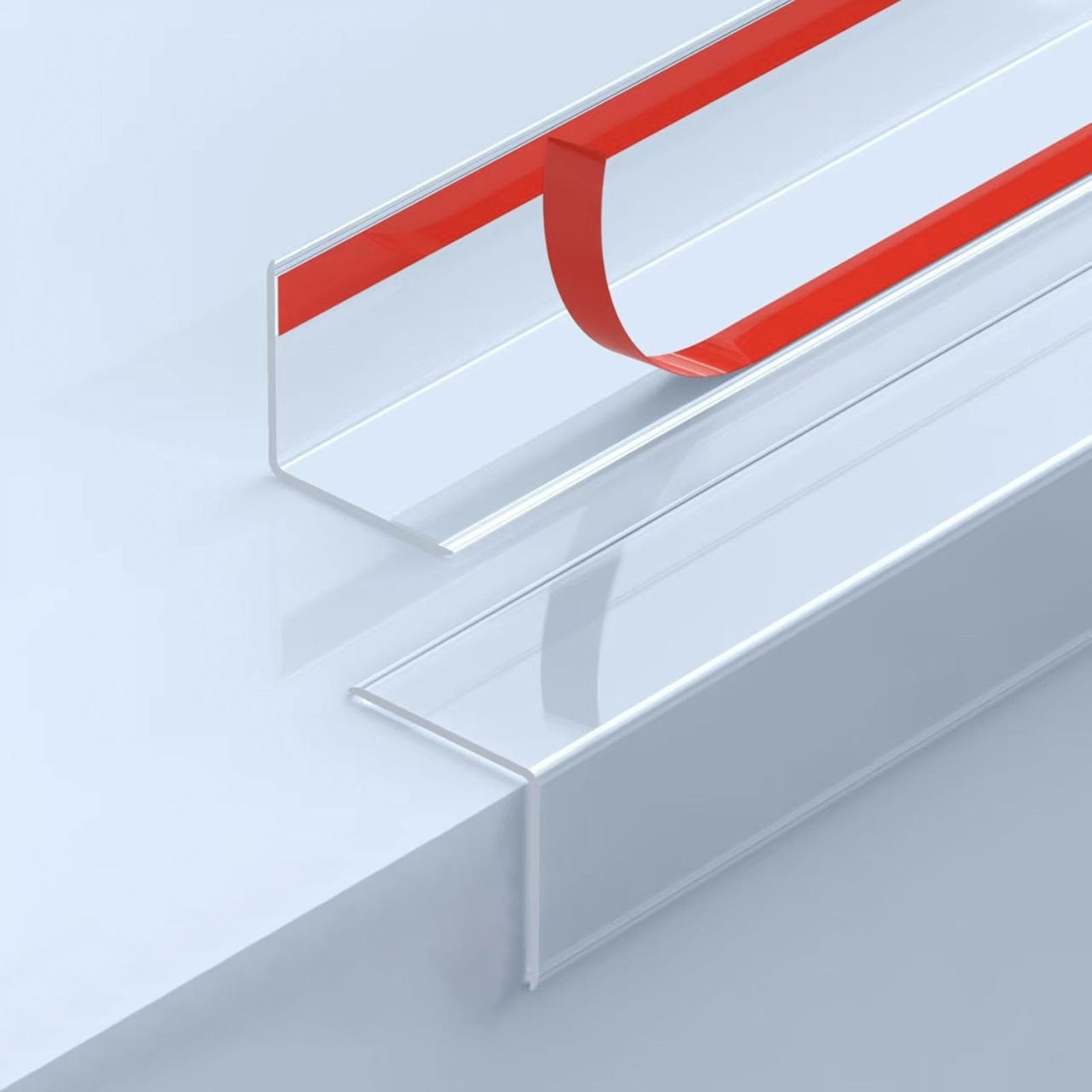 Paraspigoli Muro Angolare Copriangoli Protezioni per angoli da parete autoadesive trasparenti, protezioni per bordi, strisce di protezione per bordi in PVC da 244 cm/paraurti per telai di porte vernic