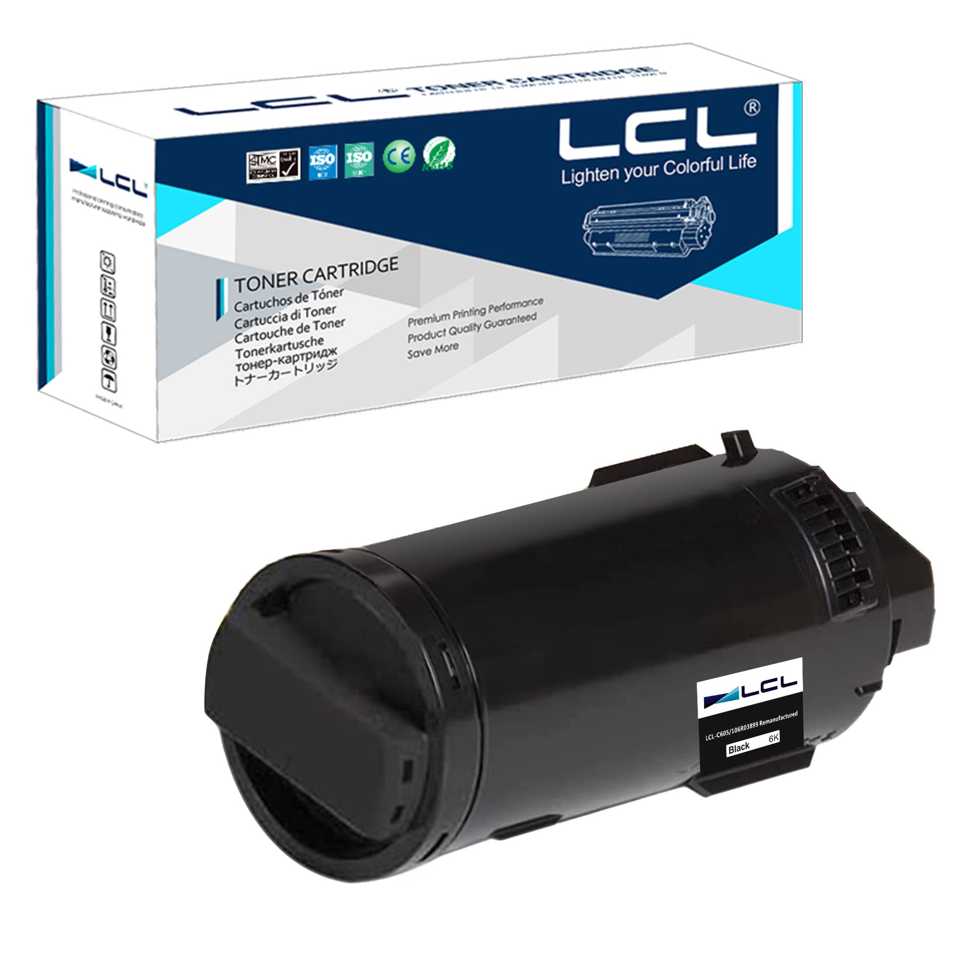 LCL Remanufactured C500 C505 106R03862 Toner Cartridge Replacement for Xerox VersaLink C505 C505S C505X C500 C500N C500DN Printer (1-Pack Black)