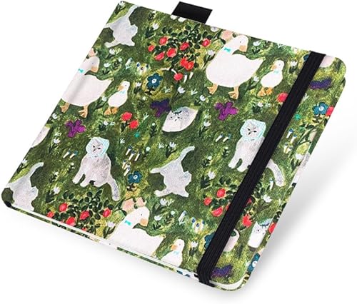 Miniatura 2 de Cuaderno de bocetos de acuarela, cuaderno cuadrado portátil de tela de 5 x 5 pulgadas, 20 hojas de papel de dibujo texturizado de acuarela, cuaderno