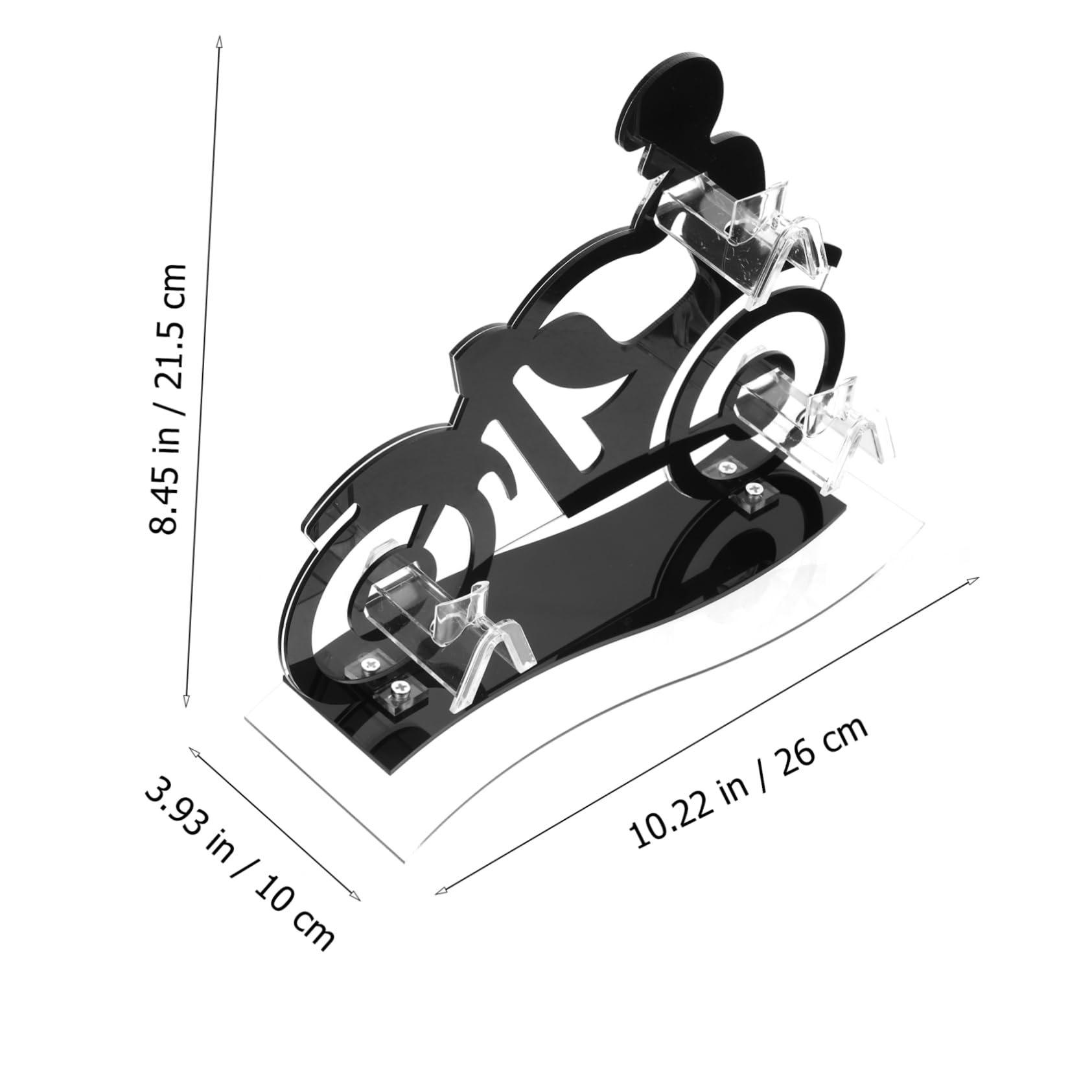 Alipis 2stücke Motorcycle Shaped Eyewear Display Rack Für Sonnenbrillen Und Brillen Stabiler Brillenständer Mit Kreativem Design Für Schaufenster Und Zuhause