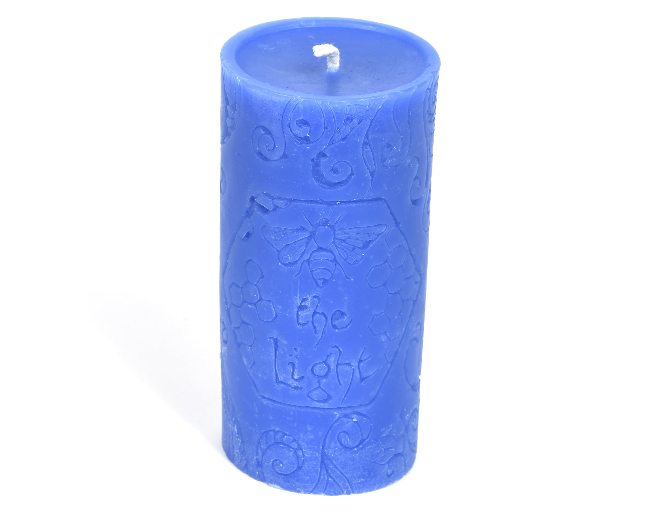 BeeTheLight - Vela de cera de abeja 100 % pura, elige tu tamaño y color, 72 horas de tiempo de combustión, grande, 2.6 x 5.6 pulgadas (se adapta a soportes de 3 x 6 pulgadas), sin perfume, aroma a