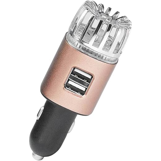 ATORSE 2 in 1 Car Air Purifier Ionizer with Dual USB Chargin