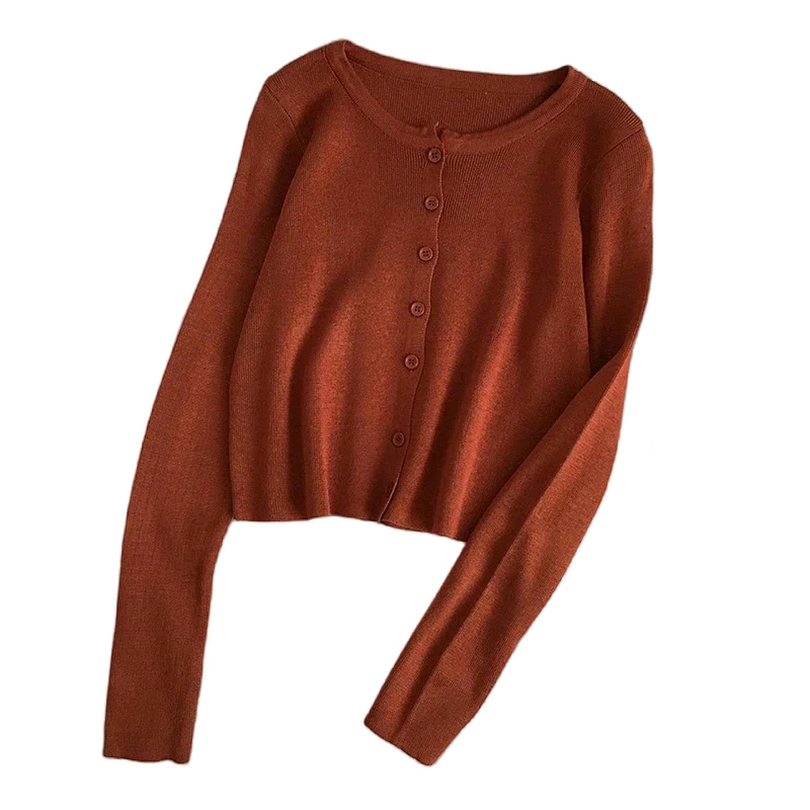 Strickjacke Damen Frühjahr Herbst Strick -Strickjacken Frauen Langarmknopf Vorne Vintage Cardigan Top Classic Style Style-grün-eine Größe