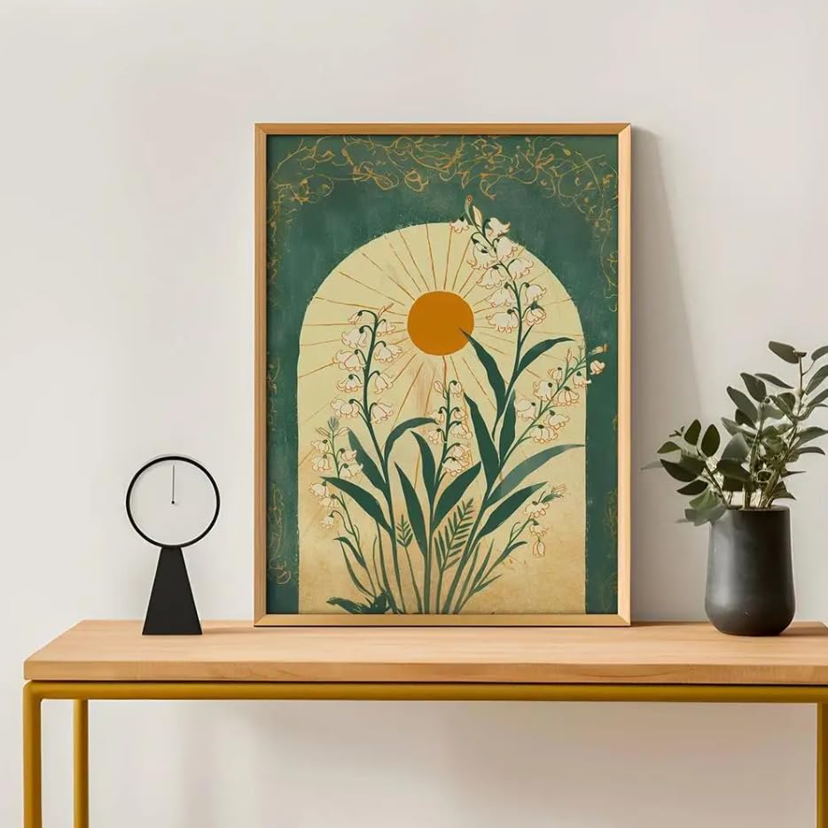 Lienzos decorativos estilo boho de 40x60cm sin marco para salones contemporáneos