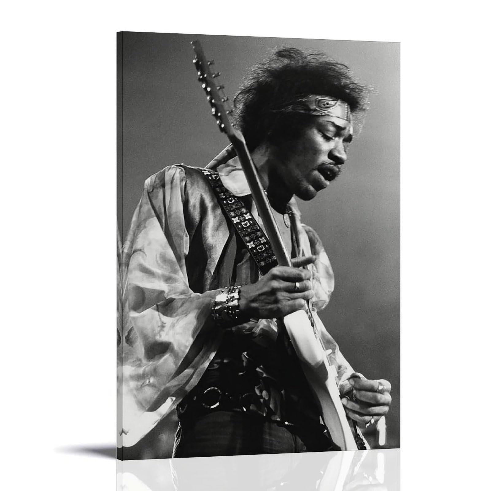PANTTING Jimi Poster Hendrix Posters Aesthetic Canvas Wall Art Print Home Decor for Bedroom Living Room12x18inch(30x45cm) Frame-style