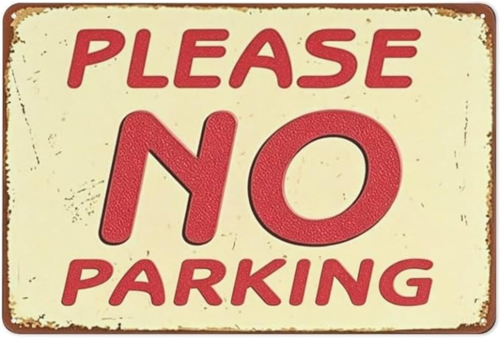 MQXFCZUX No Parking Keep Clear School Tin Sign No Parking Decor for Garage Driveway Home Entryway 8 X 12 in