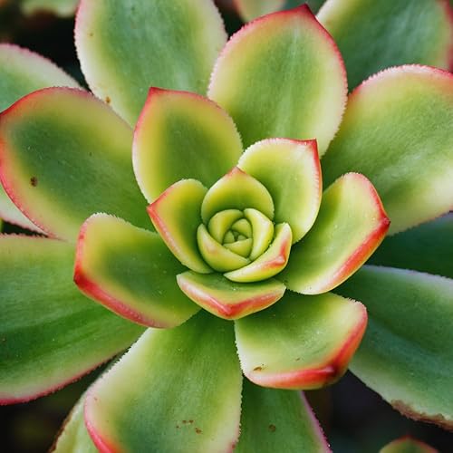 Miniatura 4 de Aeonium Suculents Planta viva, planta de eonio verde amarillo en maceta de 4 piezas