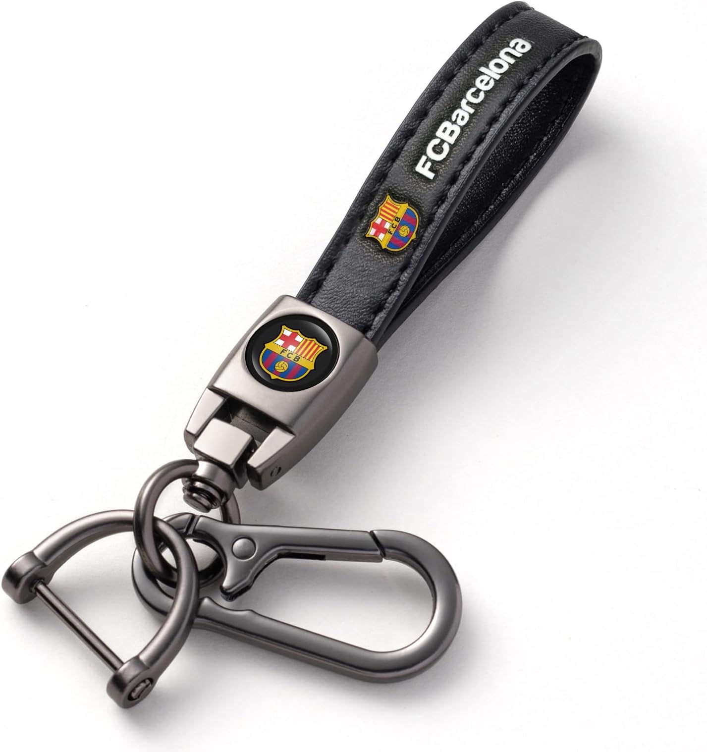 TSSYOKDO Car Keychain Keyring for UEFA Champions League Football Fans, Car Key Chain Replacement Key Fob Holder,Black