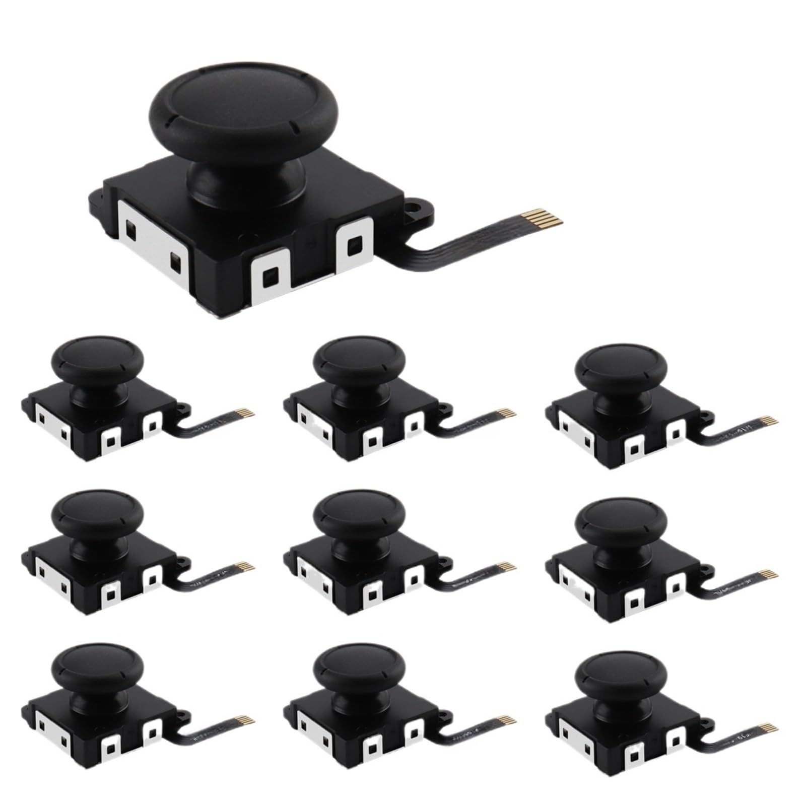 10 pezzi for la sostituzione del joystick ad effetto Hall, parti di riparazione del joystick analogico, for Nintendo for Switch for JoyCon, for Switch OLED for Lite
