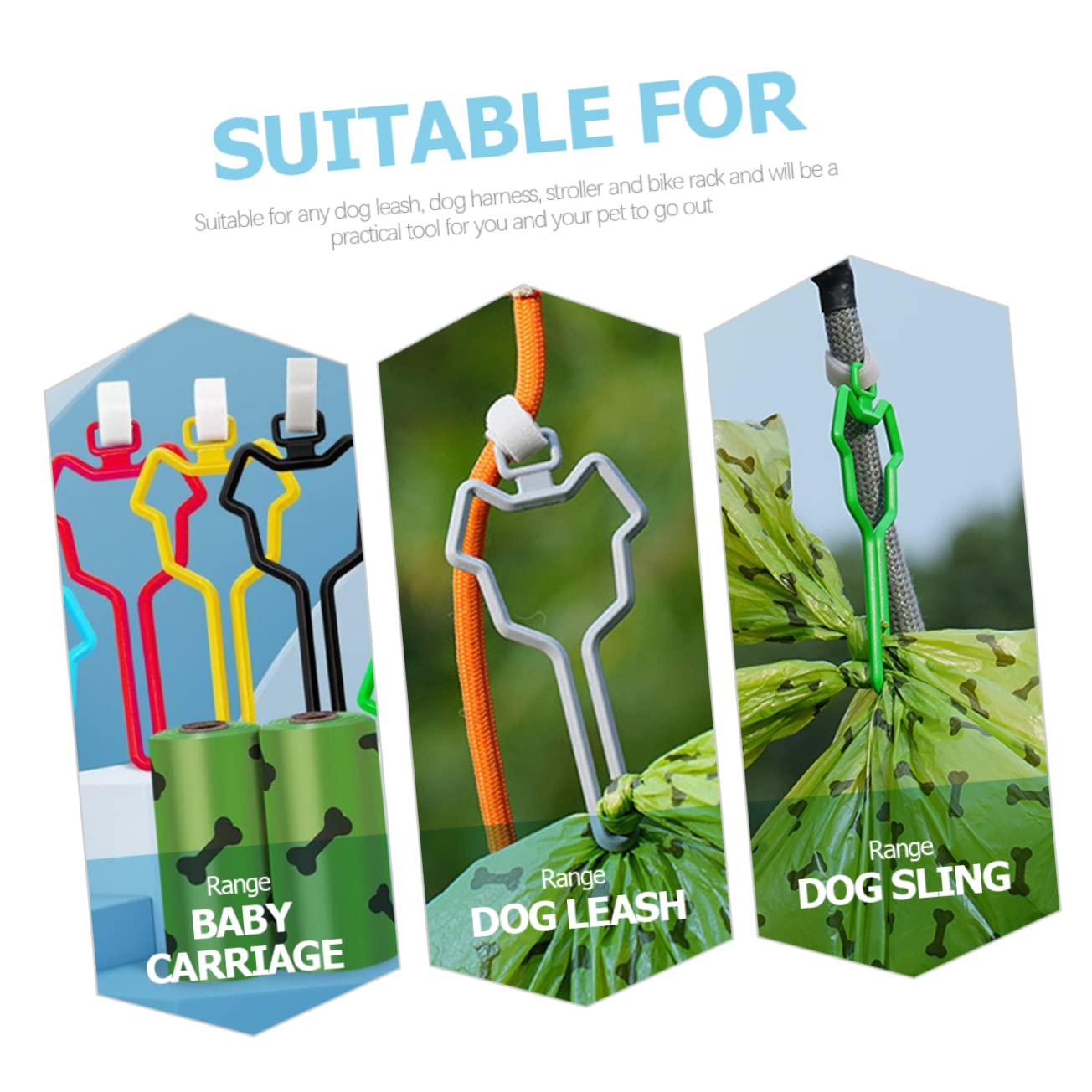 Supvox 35stücke Hundekotbeutel Ergonomische Clips Für Praktischer Kotbeutelspender Mühelosen Entsorgung Von Hundekot Langlebig Und Einfach Zu Verwenden