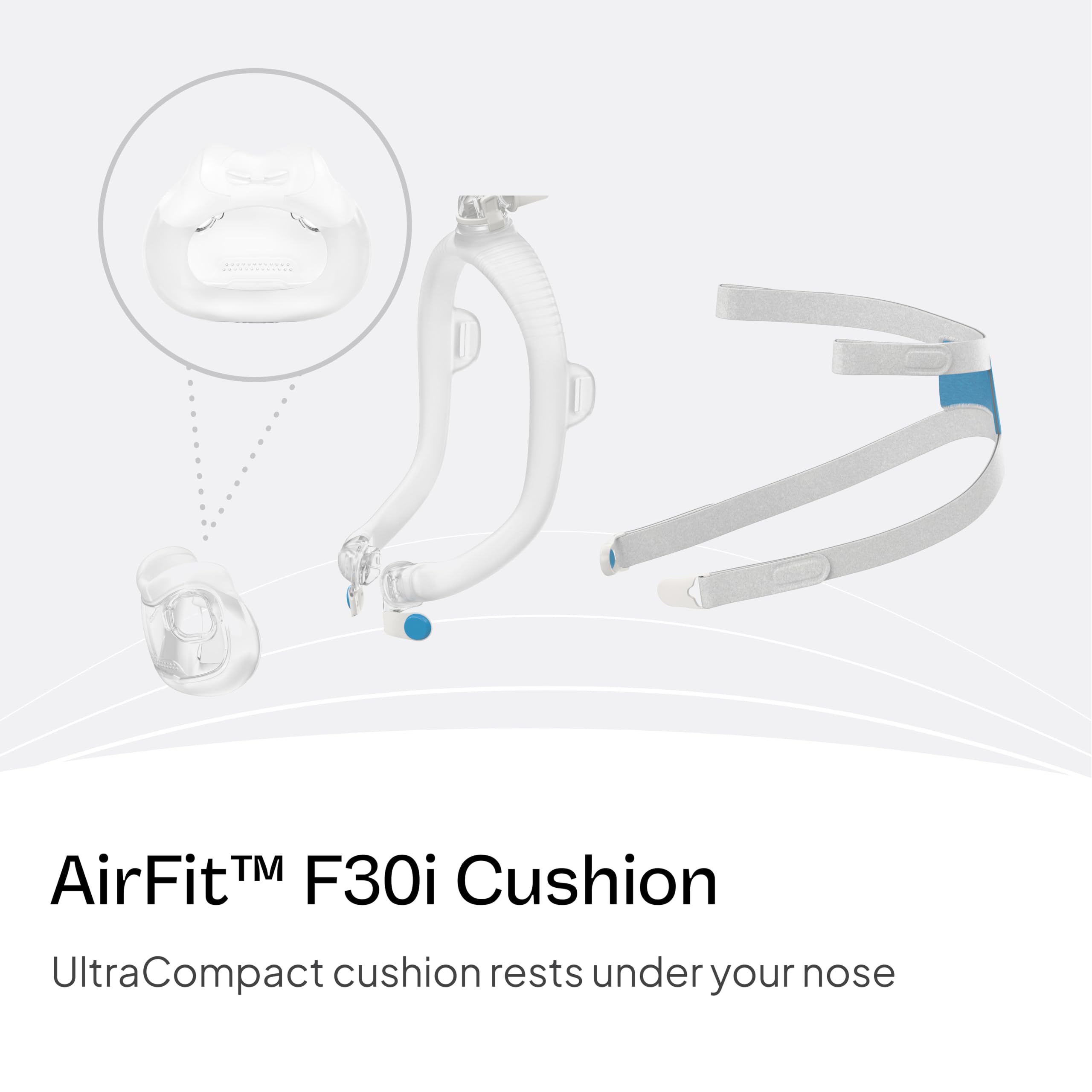 ResMed Airfit F30i - Cuscino per maschera CPAP - Copricapo e sistema di telaio non inclusi - Forniture CPAP Premium - Piccolo e largo