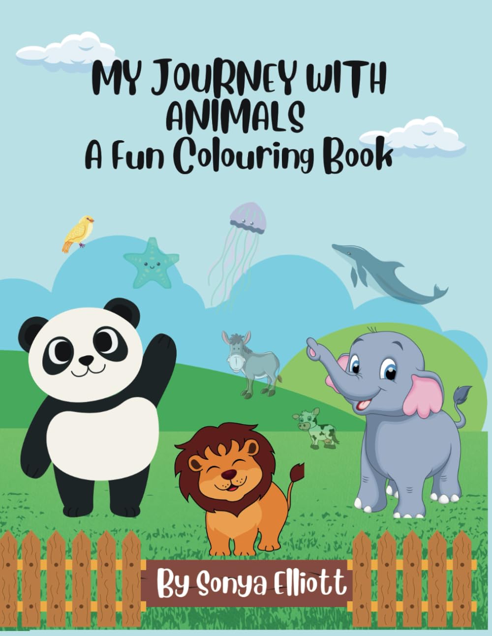 My Journey With Animals: A Fun Colouring Book