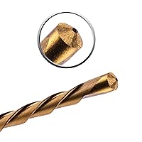 Vista 5 de NordWolf Juego de brocas de corte HSS de 16 piezas, con revestimiento de nitruro de titanio de 18 pulgadas con punta guía para herramientas de corte