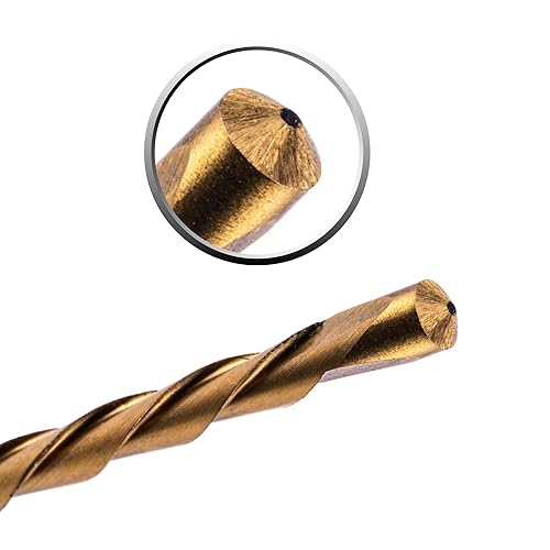 Miniatura 5 de NordWolf Juego de brocas de corte HSS de 16 piezas, con revestimiento de nitruro de titanio de 18 pulgadas con punta guía para herramientas de corte