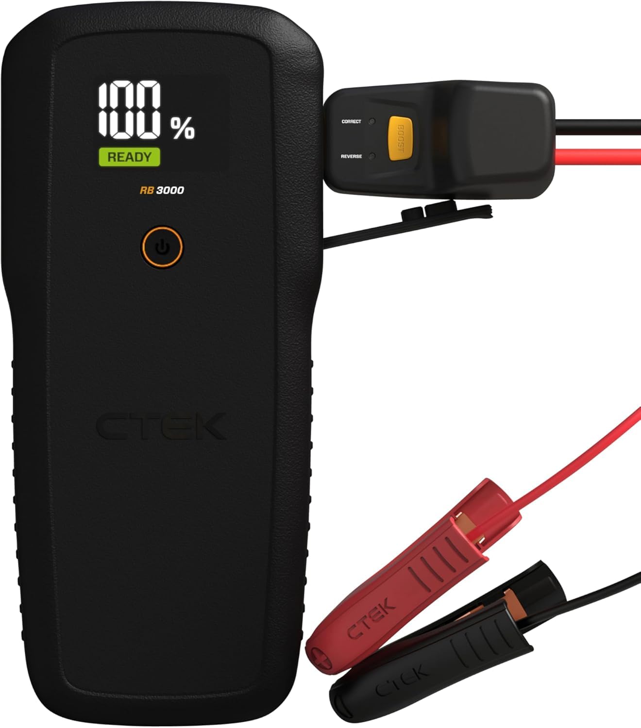 CTEK RB 3000 Portable Jump Starter - 3000A Battery Peak Current, Booster for 12V Batteries in Diesel and Petrol Vehicles