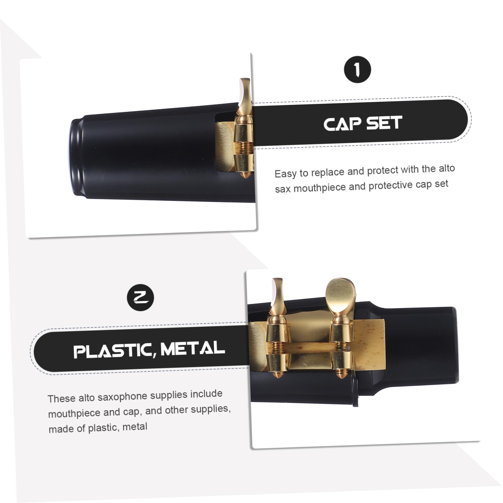 Amazon | TOGEVAL 2セットアルト ス用マウスピース 吹奏楽器