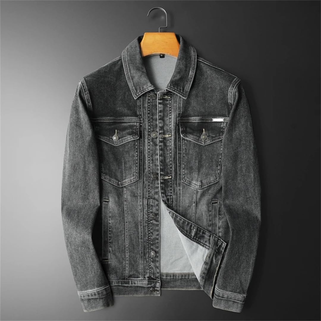 Męska wiosenna kurtka dżinsowa vintage sprana społeczna odzież uliczna hip-hopowa odzież wierzchnia