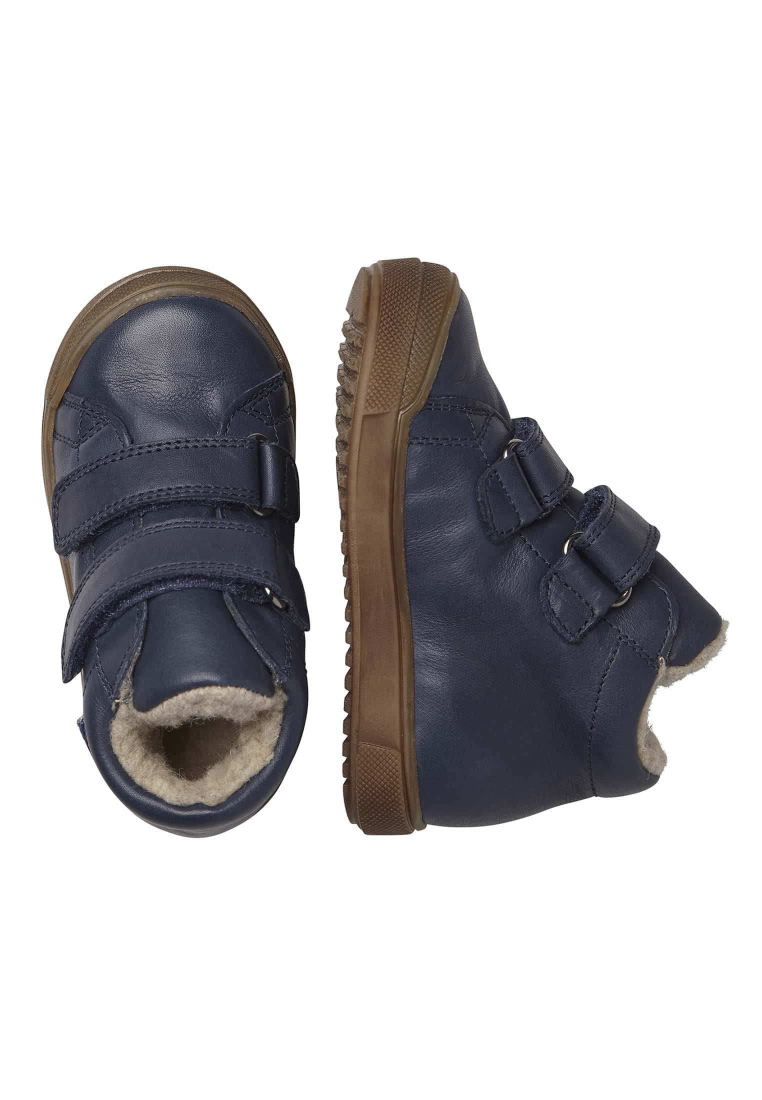 Naturino Scarponcini in Pelle con Fodera in Eco Shearling