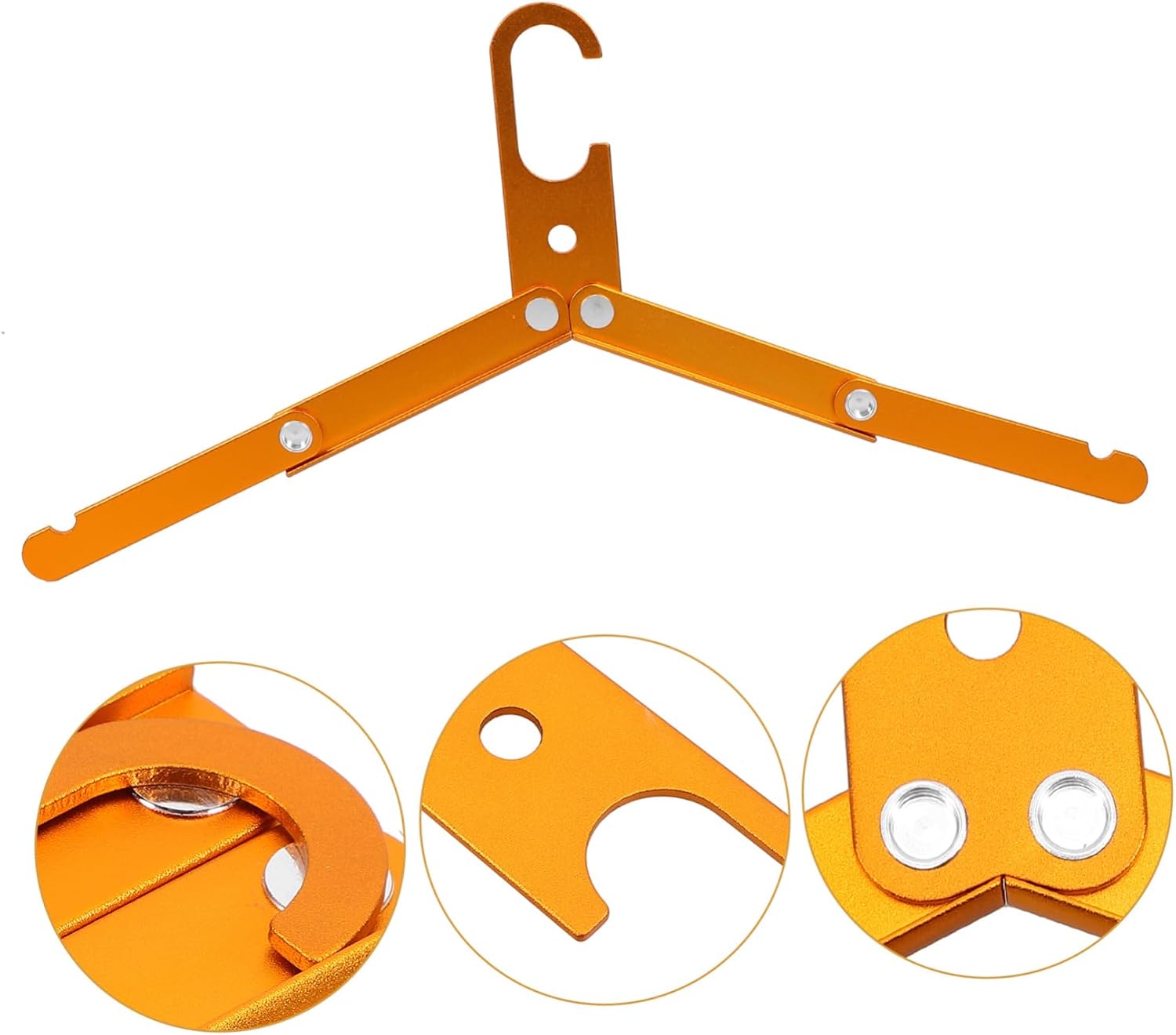 3pcs Sturdy Travel Hangers Folding Metal Hangers Space Saving Coat for Home