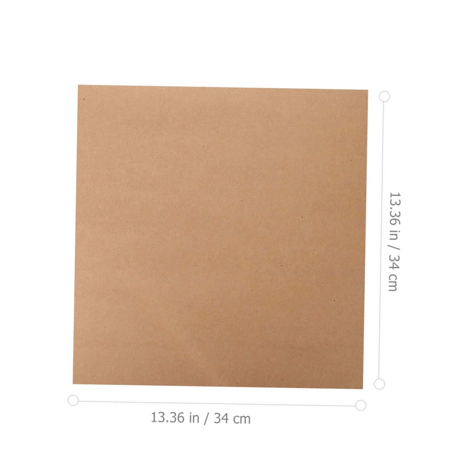 IWOWHERO Thick Square Cardboard Sheets 60pcs Paper Cards White Cardboard Sheets for Painting Crafts Projects