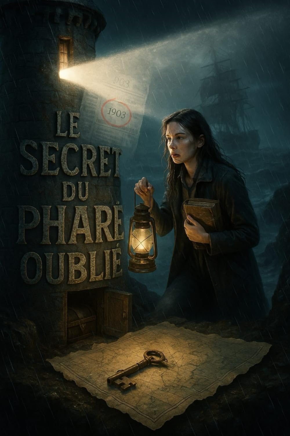 LE SECRET DU PHARE OUBLIÉ: A Mysterious Adventure for Easy French Learning (A1-A2 Level) - A Suspense Novel and Extensive Reader