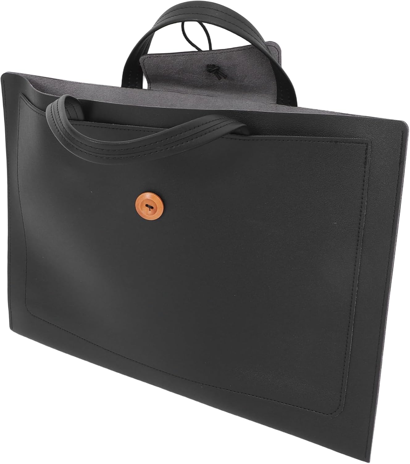 Veemoon PU Leather Business Laptop Bag Briefcase for Women Water Resistant Work Tote with Organized Storage for Travel College and Office Use