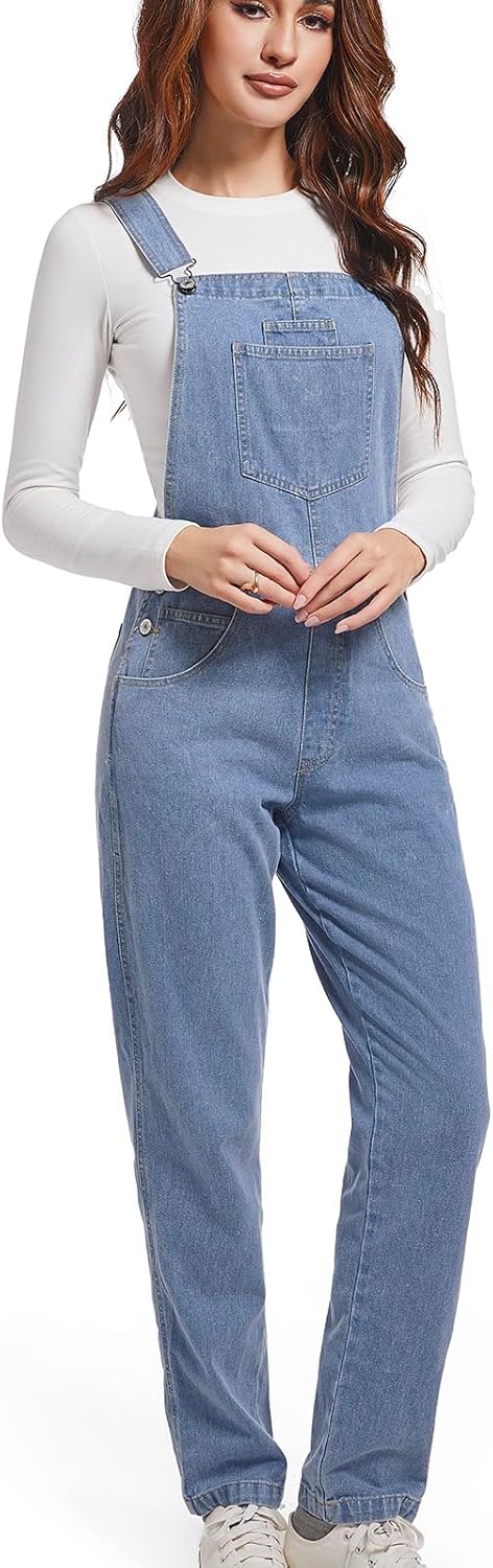 Mars Guard Women Denim Overalls Jean Bib 90s Retro Dungaree Ladies Loose Fit Fashion Cotton Casual Relaxed Jumpsuit - Image 8