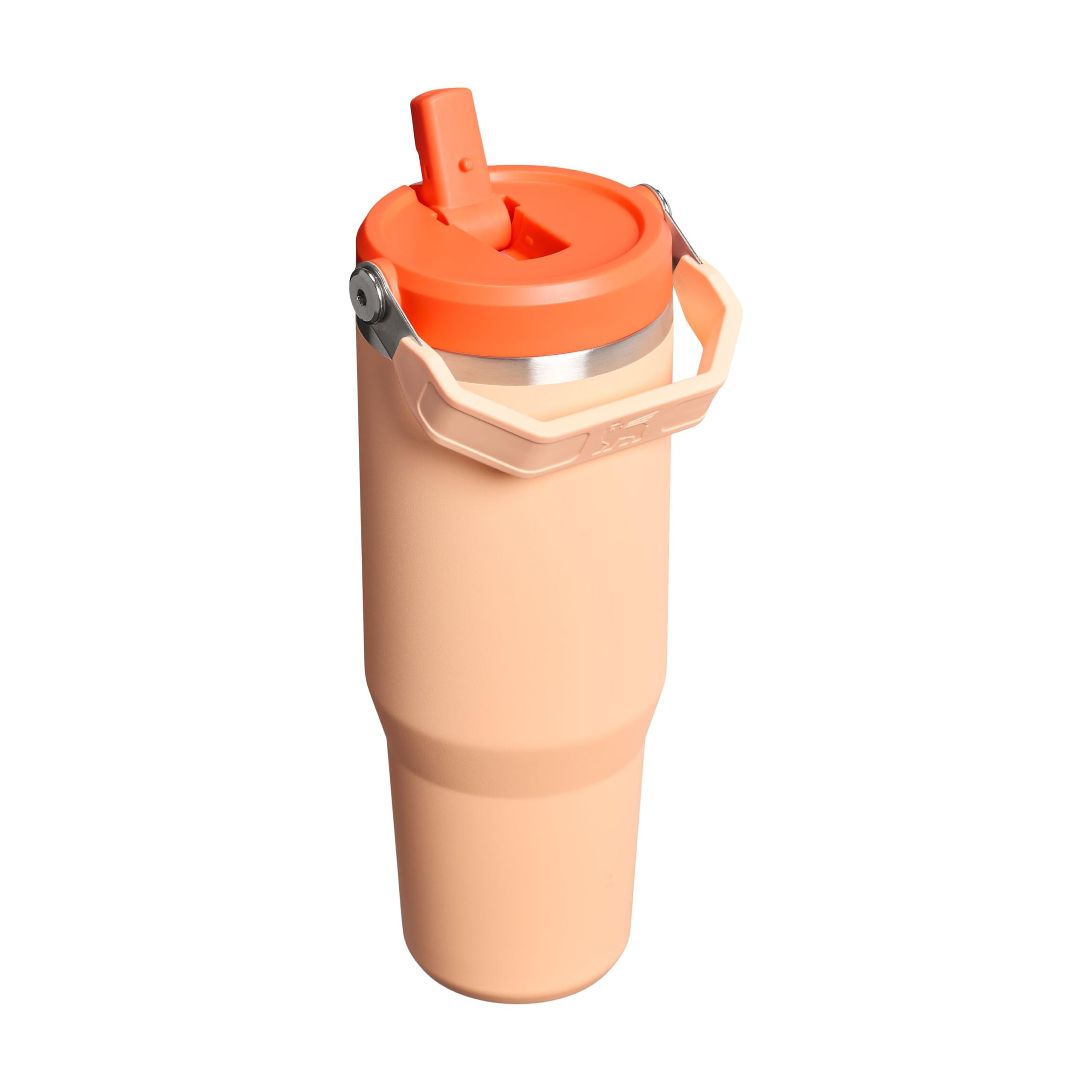 Stanley 1913 Flip Straw Tumbler 1.0 Borraccia Con Cannuccia 0.89L - Fredda Per 12 Ore - Borraccia Termica Senza BPA - Bottiglia Acqua Facile Da Trasportare - Lavabile In Lavastoviglie - Orange Sherbet