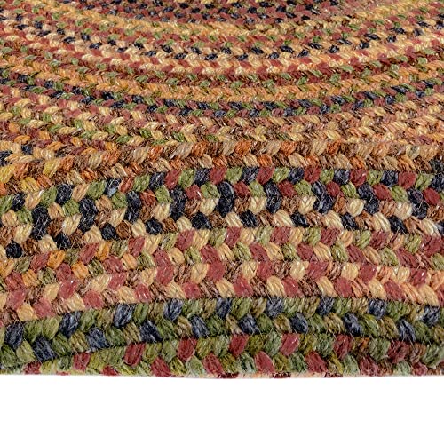 Capel American Heritage Woodstone 7'0"X9'0" Oval Braided Rug #TOP5