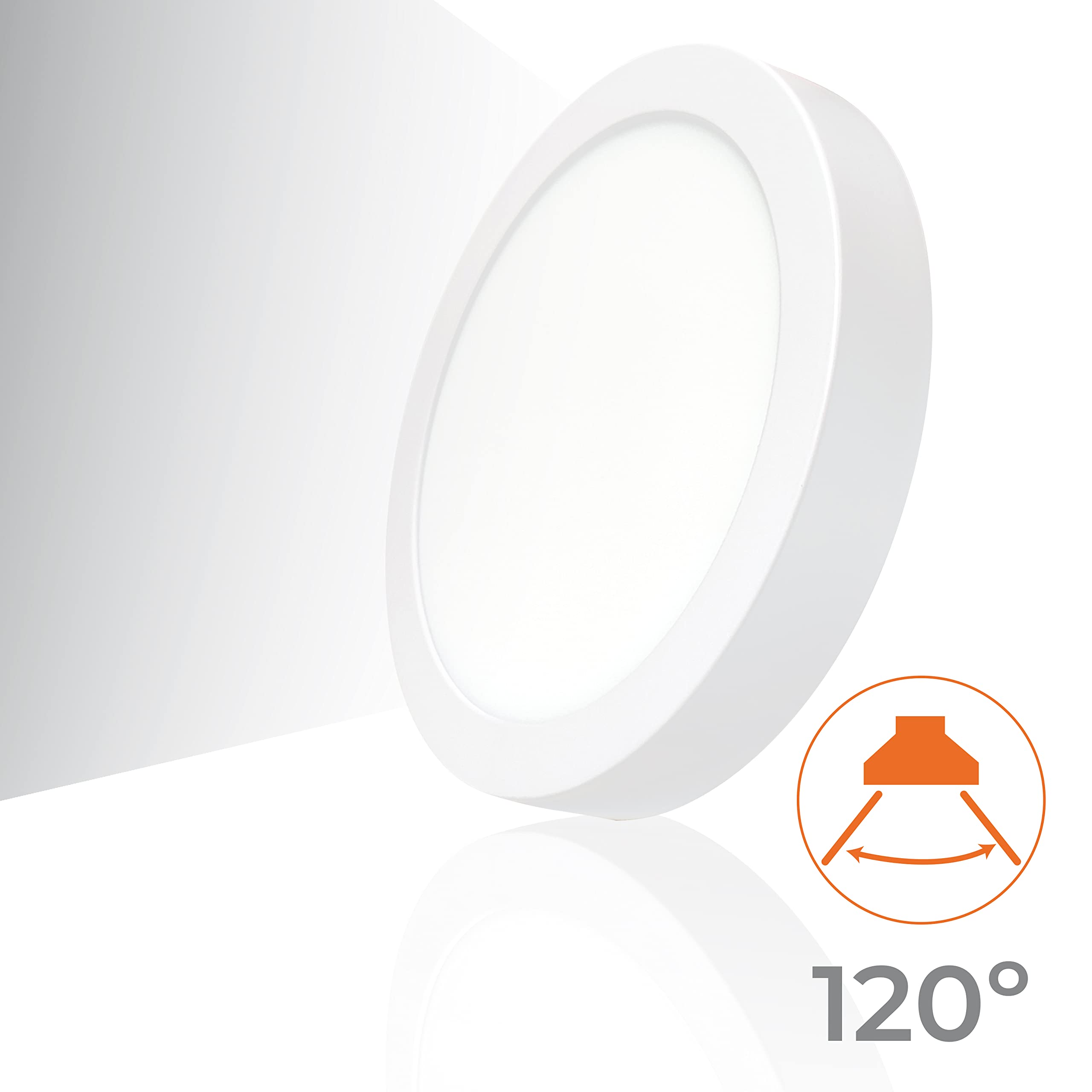 LED ATOMANT Lot De 5 Plafonnier LED Surface Rond 210mm 20W