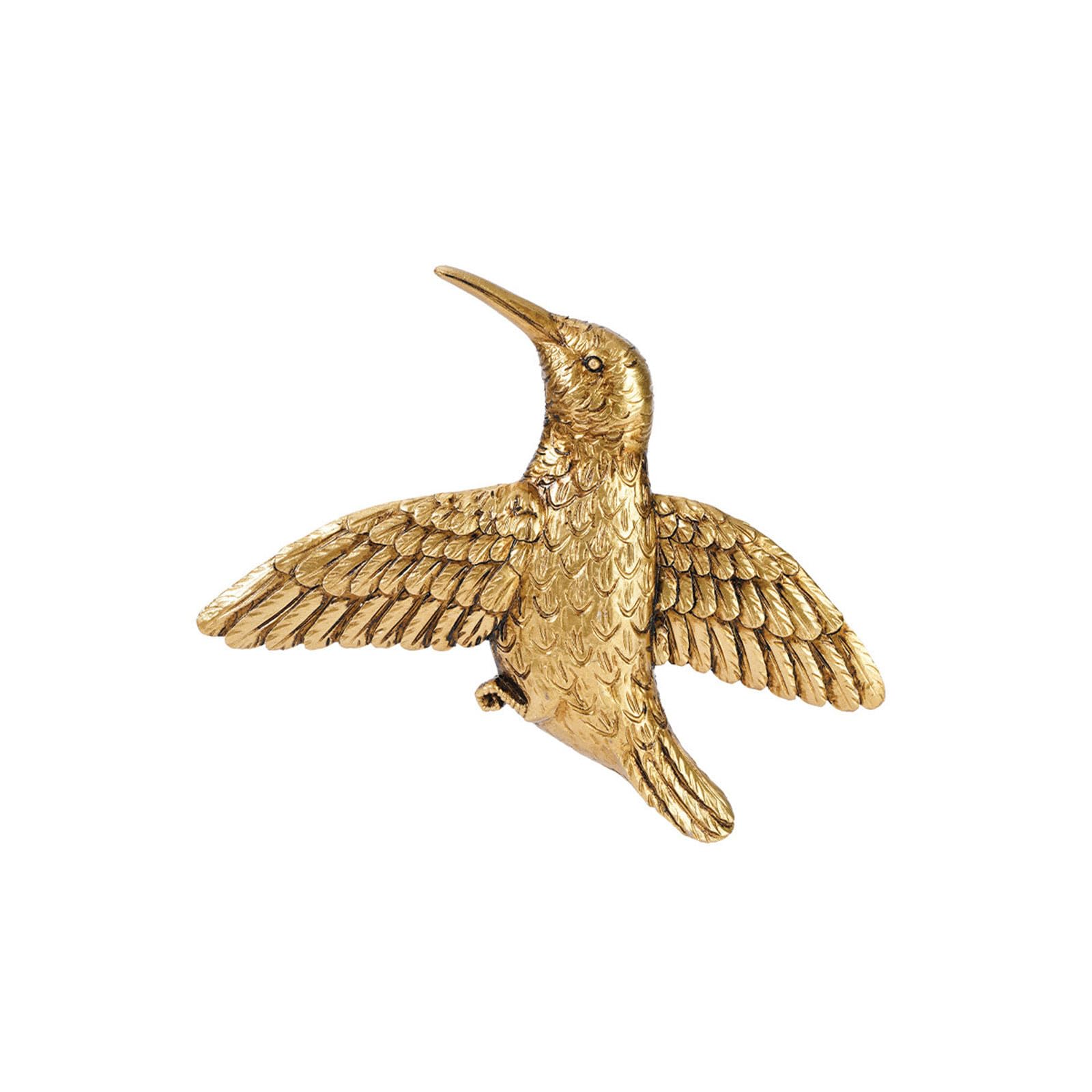 ZEPFJHE 3D Hummingbird Wall Decor Resin Wall Art Decorations for Living Room, Bedroom, Garden, Yard, Outdoor Gallery Hummingbird Walled Sculpture Art Sculpture