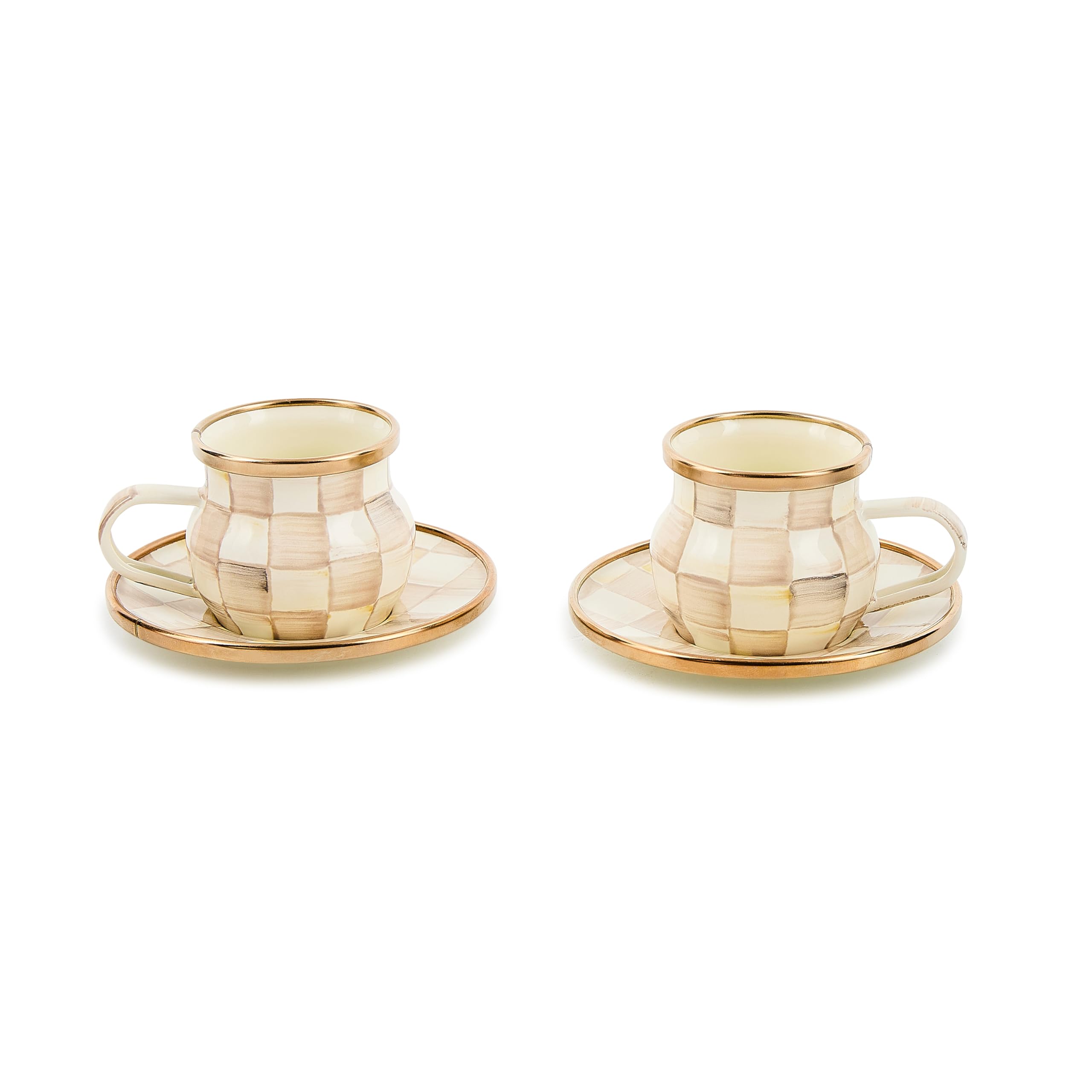 MACKENZIE-CHILDS Espresso Cup and Saucer Set